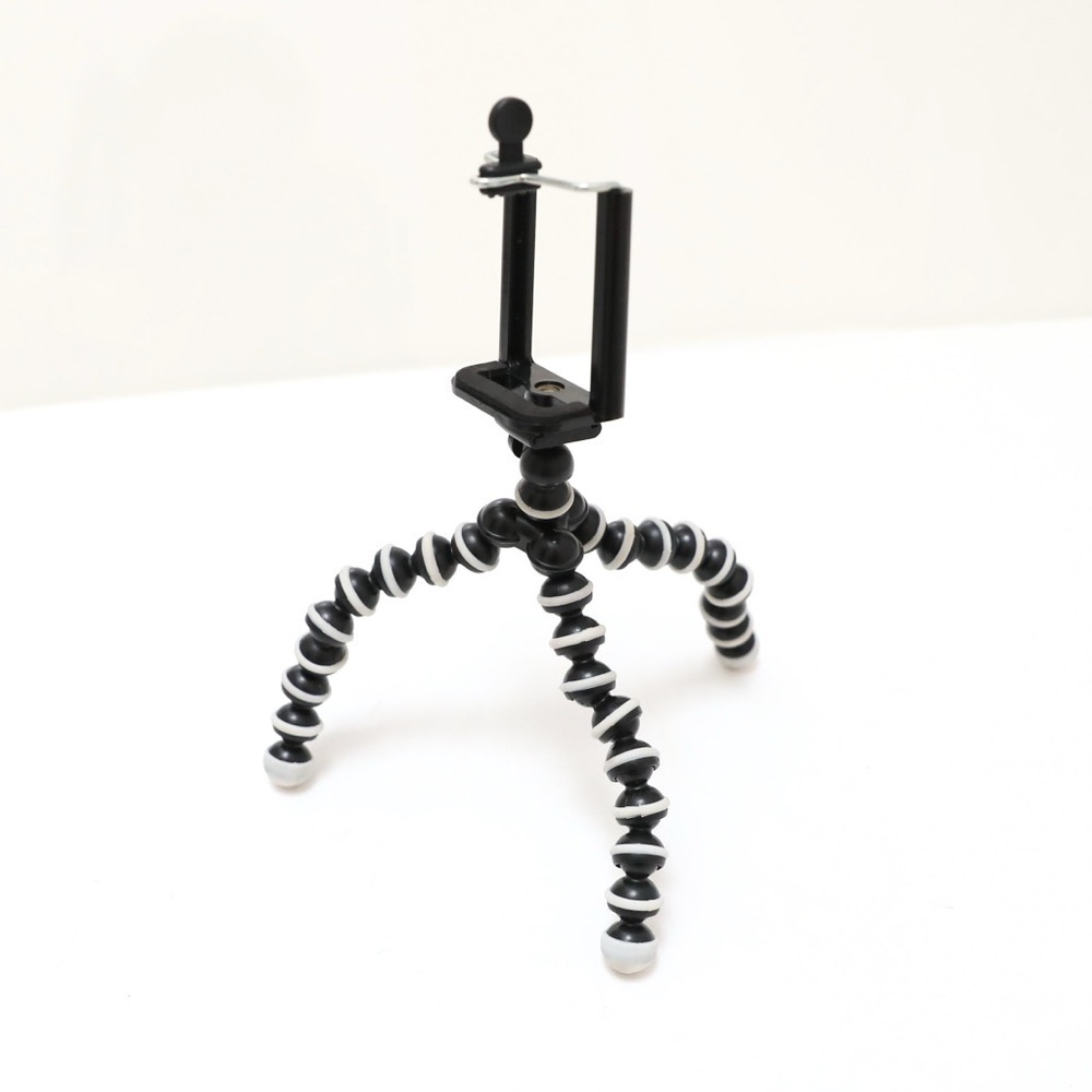 Small plastic spider tripod adjustable grip plastic flexible smartphone holder